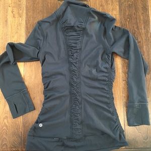 Lululemon 3/4 front zip long sleeve top